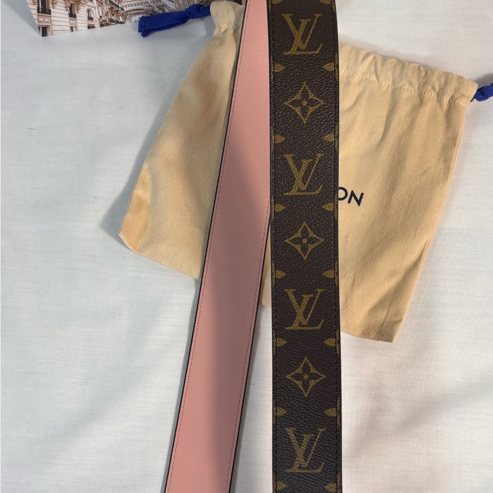 Gorgeous Louis Vuitton Bandouliere Strap Monogram Rose Sold - Picture 7 of 9